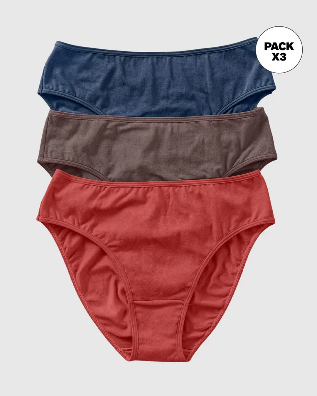Paquete x 3 calzones tipo bikini con buen cubrimiento - Imagen 2